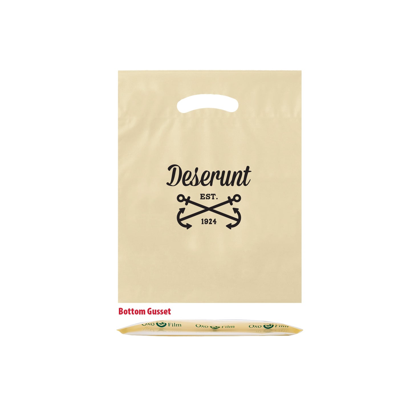 Wholesale Oxo Reusable Fold-Over Reinforced Die Cut Bag - 12BD912