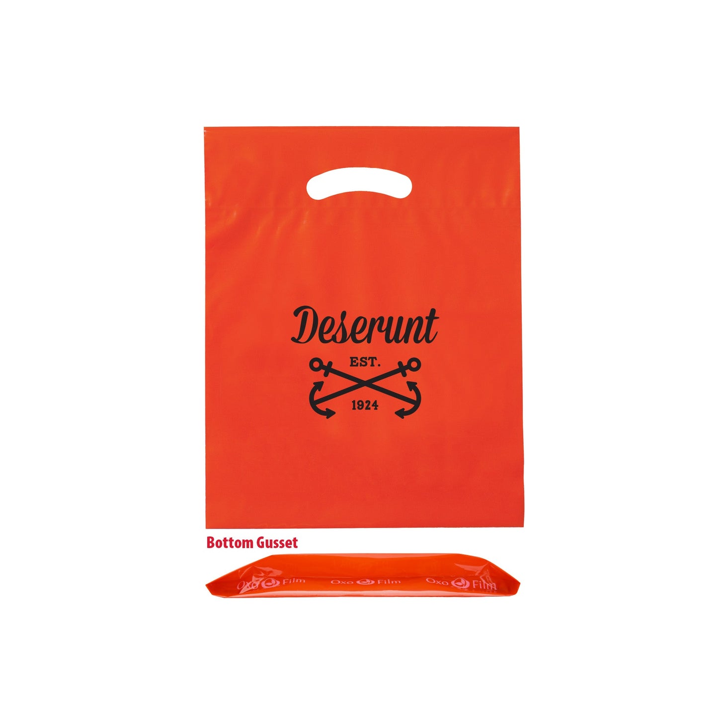 Wholesale Oxo Reusable Fold-Over Reinforced Die Cut Bag - 12BD912