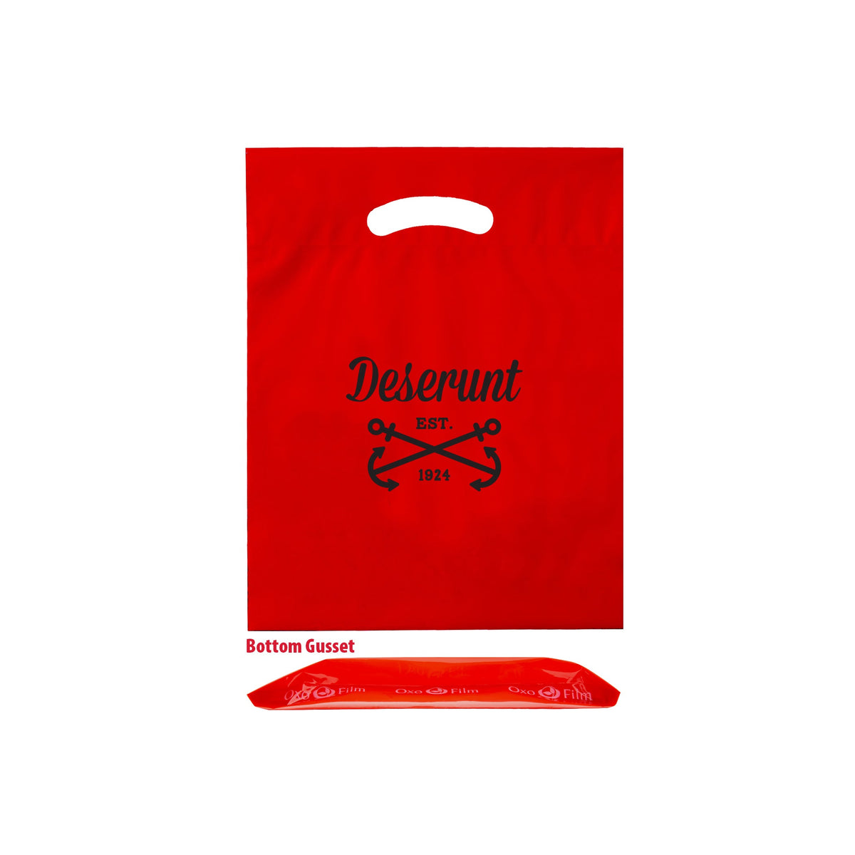 Wholesale Oxo Reusable Fold-Over Reinforced Die Cut Bag - 12BD912