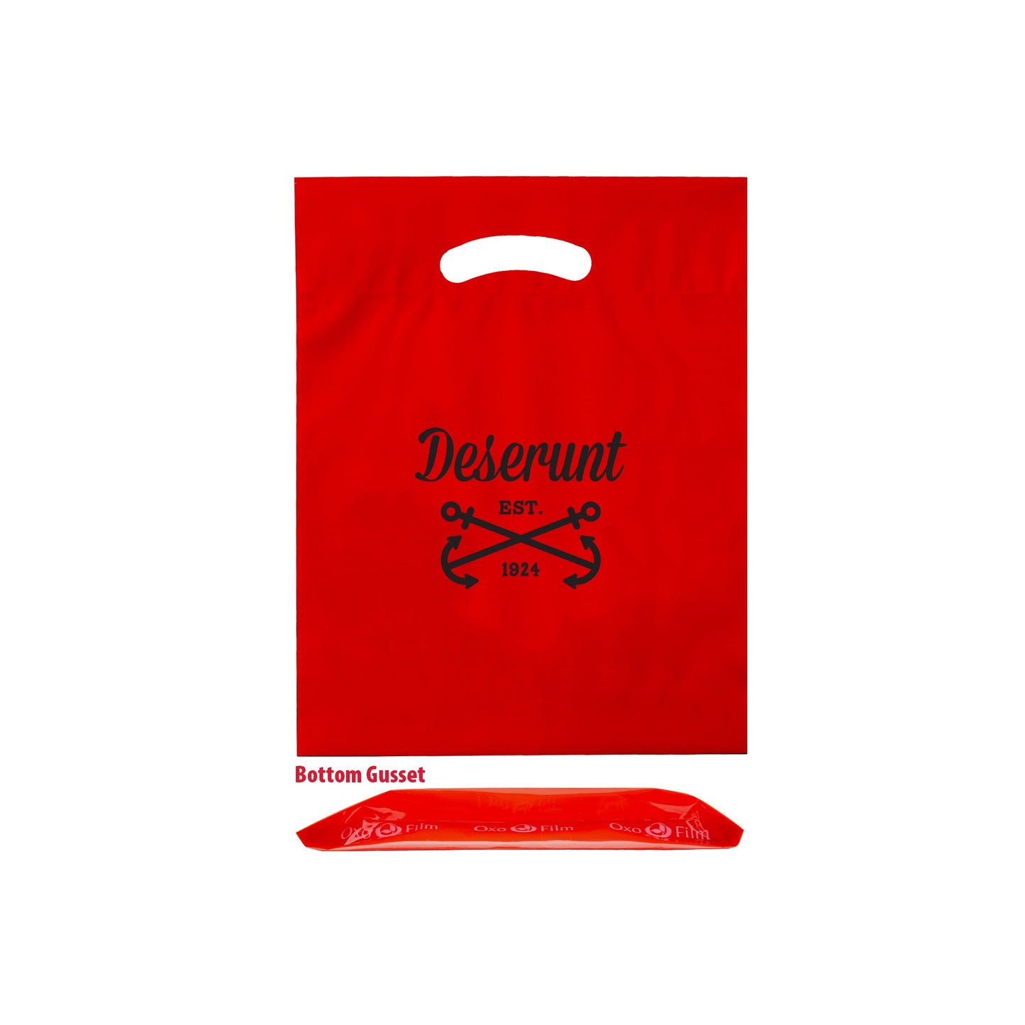 Wholesale Oxo Reusable Fold-Over Reinforced Die Cut Bag - 12BD912