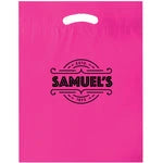 Wholesale Fold-Over Reinforced Die-Cut Handle Bags (12" x 15")