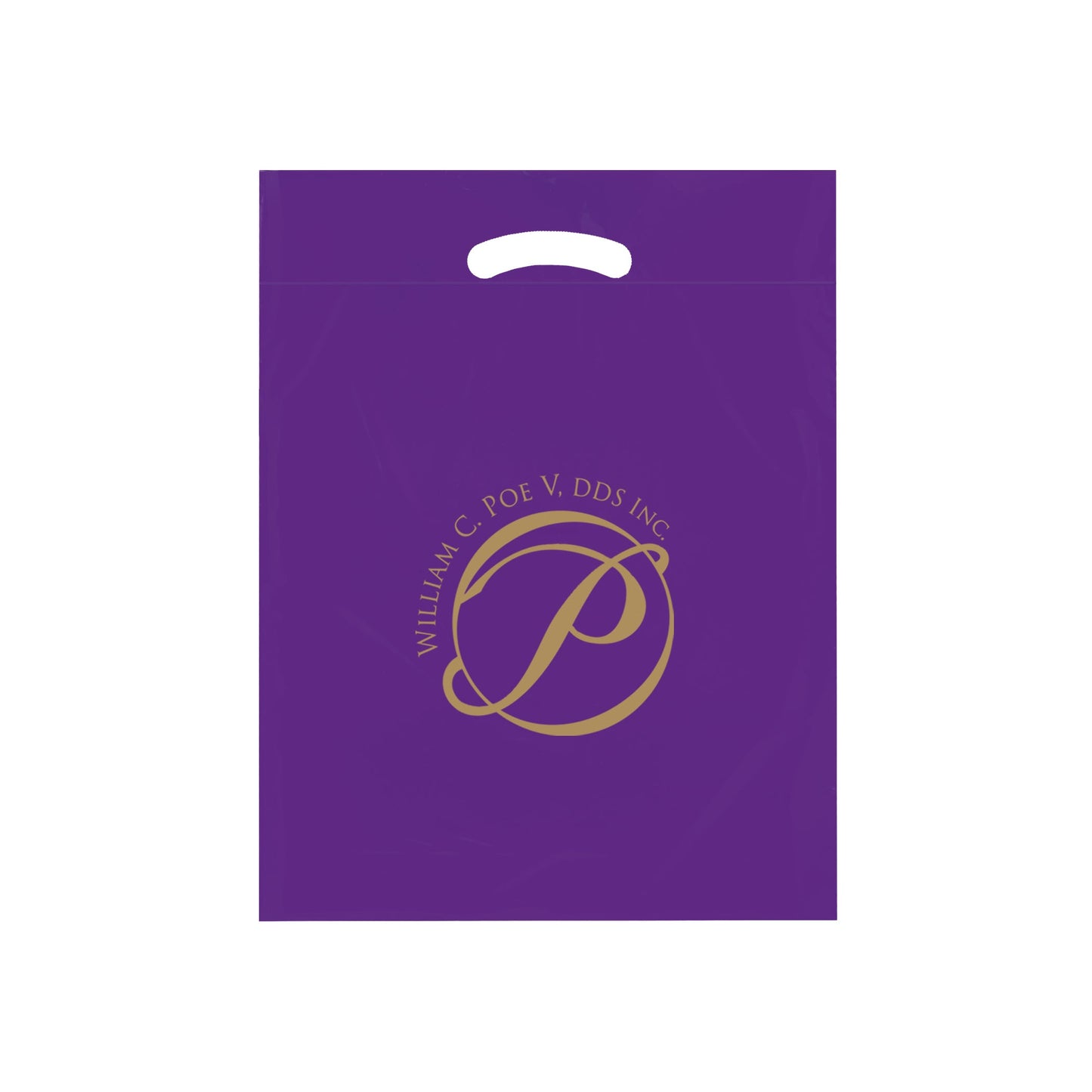 Wholesale FOLD-OVER REINFORCED DIE CUT BAG - 12DC1519