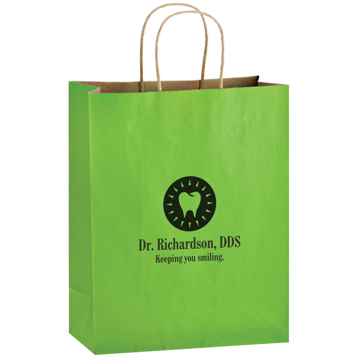 Wholesale MATTE COLOR TWISTED PAPER HANDLE SHOPPER - 4M10513