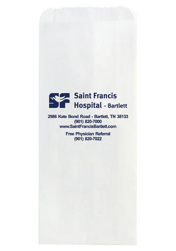 Wholesale White Kraft Prescription Bag - 8P5212