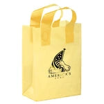 Bulk Custom Printed Frosted Plastic Bags with Handles (10" x 13")
