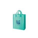 Bulk Custom Printed Frosted Plastic Bags with Handles (10" x 13")