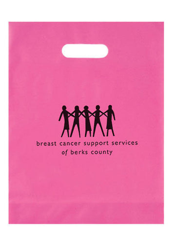 Wholesale Breast Cancer Awareness Pink Frosted Die Cut Bag - 19FD12153BCA