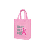 Wholesale AWARENESS PINK GLOSS LAMINATED DESIGNER TOTE BAG-CUSTOMIZED - LN8410BCA