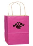 Wholesale Pink Breast Cancer Awareness Matte Paper Shopping Bags with Handles