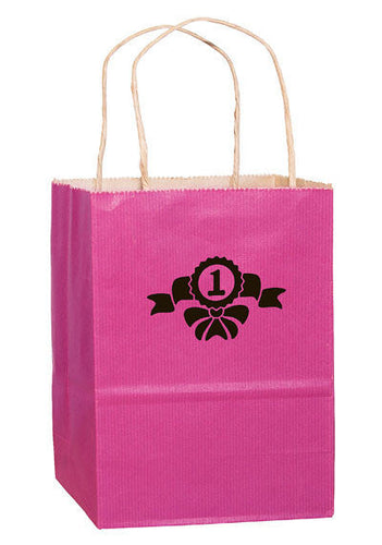 Wholesale Pink Awareness Matte Color Twisted Paper Handle Shopper - 4M8410BCA