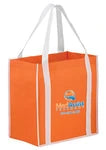 Wholesale Two-Tone Non-Woven Shopping Bag with Poly Board Insert