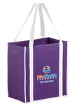 Wholesale Two-Tone Non-Woven Shopping Bag with Poly Board Insert
