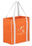Wholesale Two-Tone Non-Woven Shopping Bag with Poly Board Insert