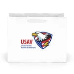 London Matte Laminated Premium Paper Shopping Bags (Bulk)