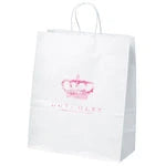 Wholesale White Kraft Paper Shopping Bags (Model 11WHP1315)