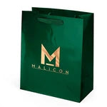 Wholesale Emerald Gloss Laminated Paper Gift Bags