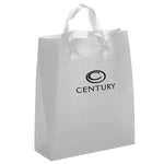 Bulk Hercules Frosted Plastic Shopping Bags (13" x 17")