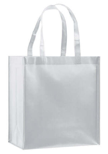 Wholesale Gloss Laminated Designer Grocery Tote Bag with Poly Board Insert - LN12813