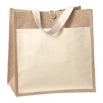 Wholesale Izzy Cotton Jute Shopping Bag
