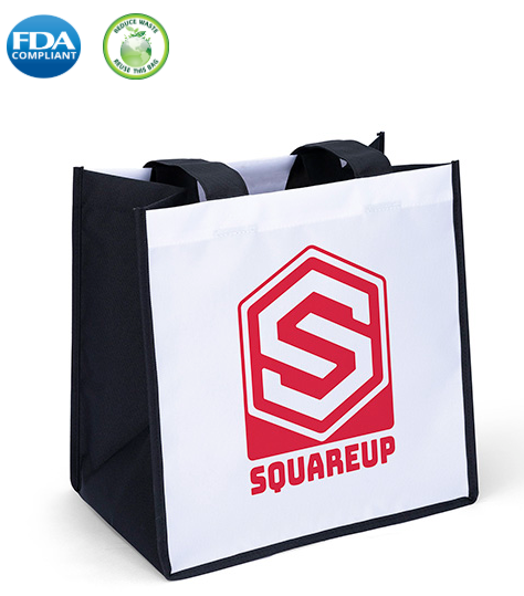 Wholesale carol  Black White long handle tote bag