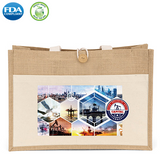 Wholesale Riley long handle jute tote