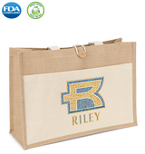 Wholesale Riley long handle jute tote