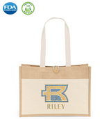 Wholesale Riley long handle jute tote