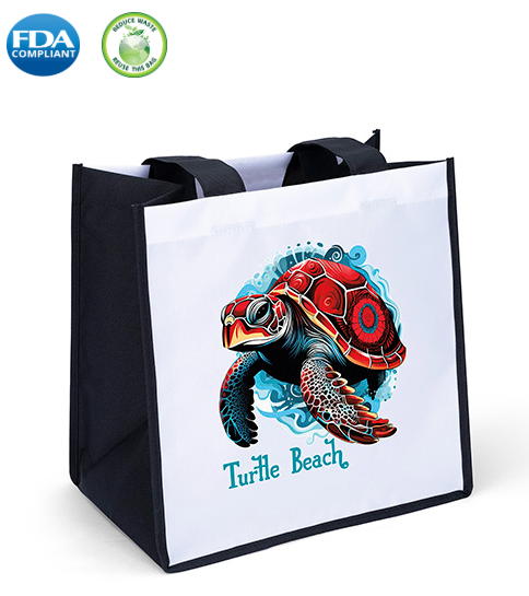 Wholesale carol  Black White long handle tote bag
