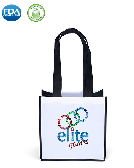Wholesale carol  Black White long handle tote bag