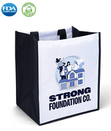 Wholesale Scott Black White long handle tote bag