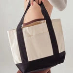 Mini Canvas Shopping Bag - Compact Everyday Handbag