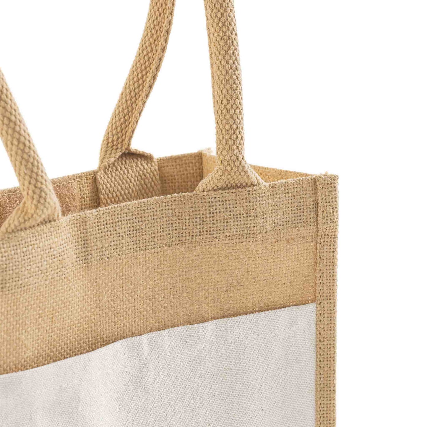 Small Easy-Print Jute Bag