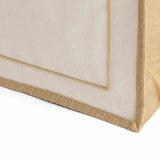 Button-Closure Jute Tote