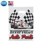 Wholesale Custom Full-Color Plastic Bags with Die-Cut Handles (FC12133)
