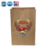 Bulk 1/6 BBL Brown Paper Grocery Bags (50# Kraft)