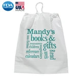 Wholesale Cotton Drawstring Plastic Bags (9-1/2" x 12")