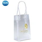 Wholesale Aries Frosted Plastic Bags with Macramé Handles