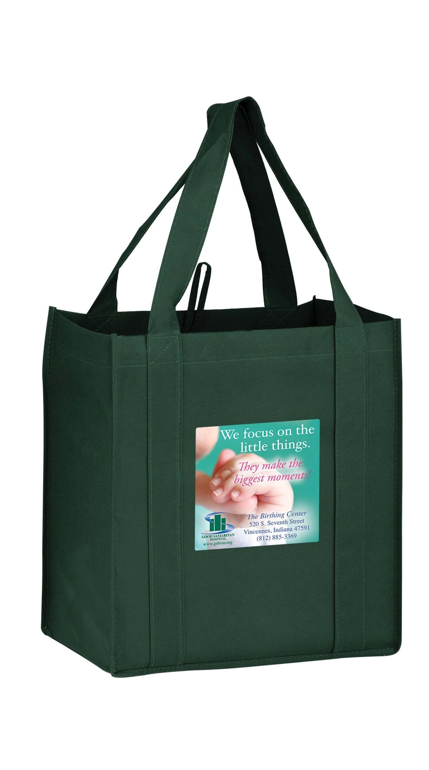 Wholesale HEAVY DUTY NON-WOVEN GROCERY TOTE BAG WITH POLY BOARD INSERT - Y2KG12813