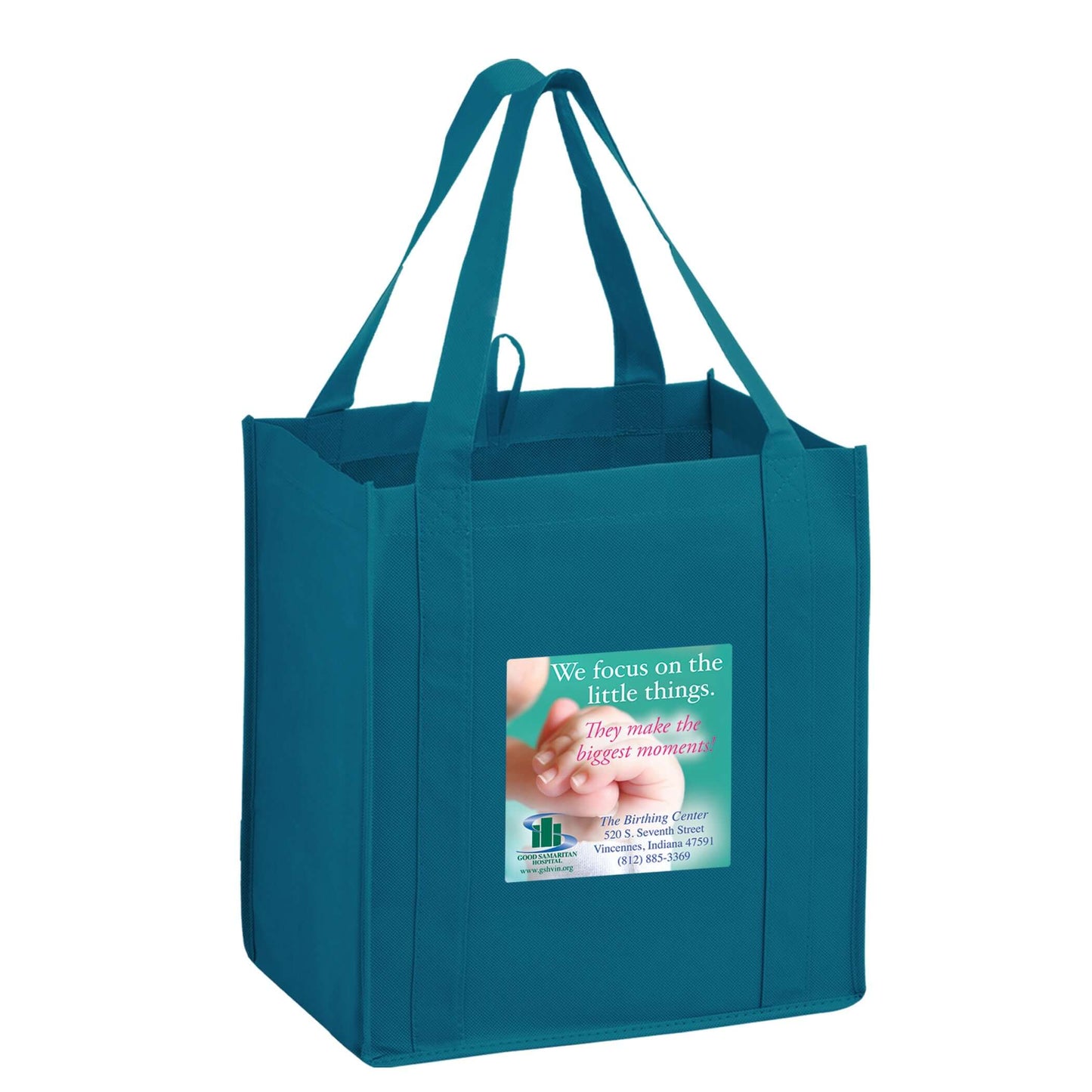 Wholesale HEAVY DUTY NON-WOVEN GROCERY TOTE BAG WITH POLY BOARD INSERT - Y2KG12813