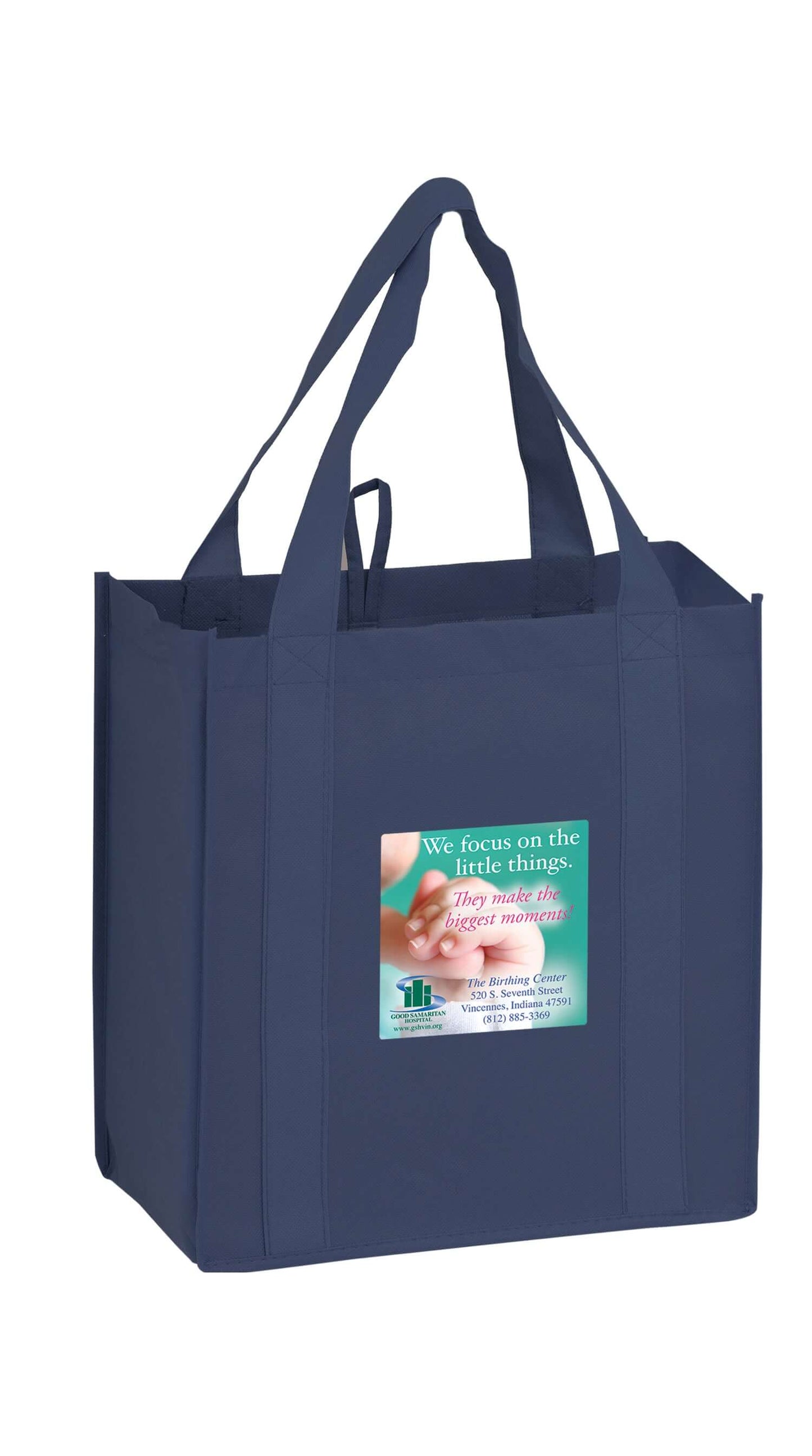 Wholesale HEAVY DUTY NON-WOVEN GROCERY TOTE BAG WITH POLY BOARD INSERT - Y2KG12813
