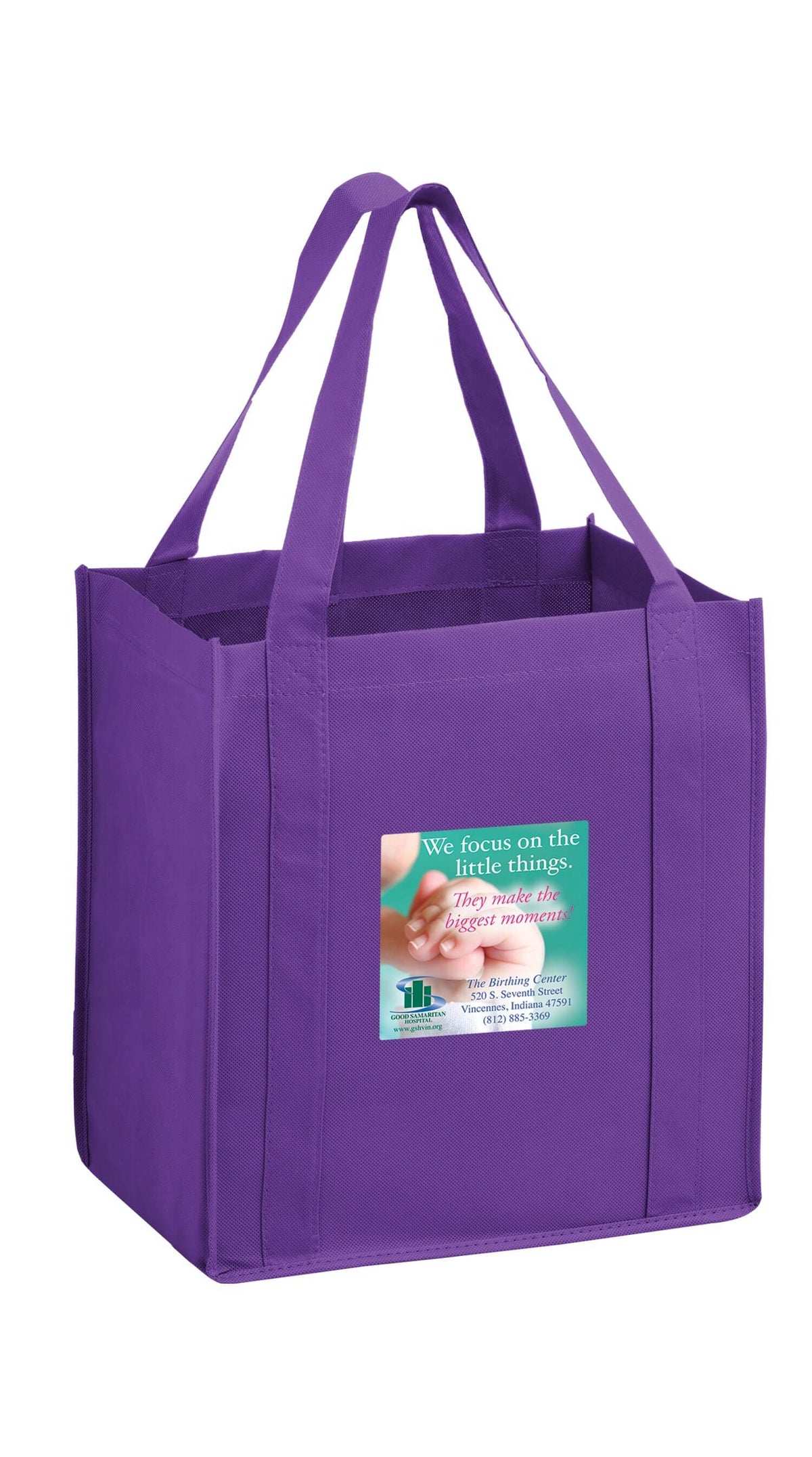 Wholesale HEAVY DUTY NON-WOVEN GROCERY TOTE BAG WITH POLY BOARD INSERT - Y2KG12813