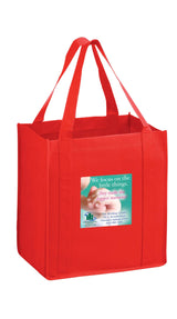 Wholesale HEAVY DUTY NON-WOVEN GROCERY TOTE BAG WITH POLY BOARD INSERT - Y2KG12813