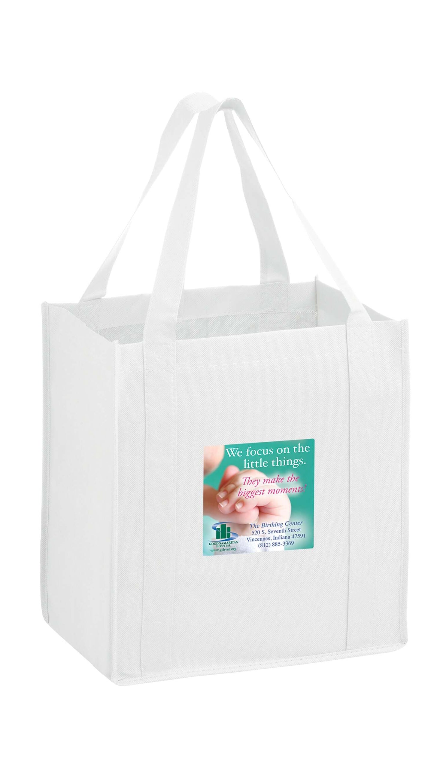 Wholesale HEAVY DUTY NON-WOVEN GROCERY TOTE BAG WITH POLY BOARD INSERT - Y2KG12813
