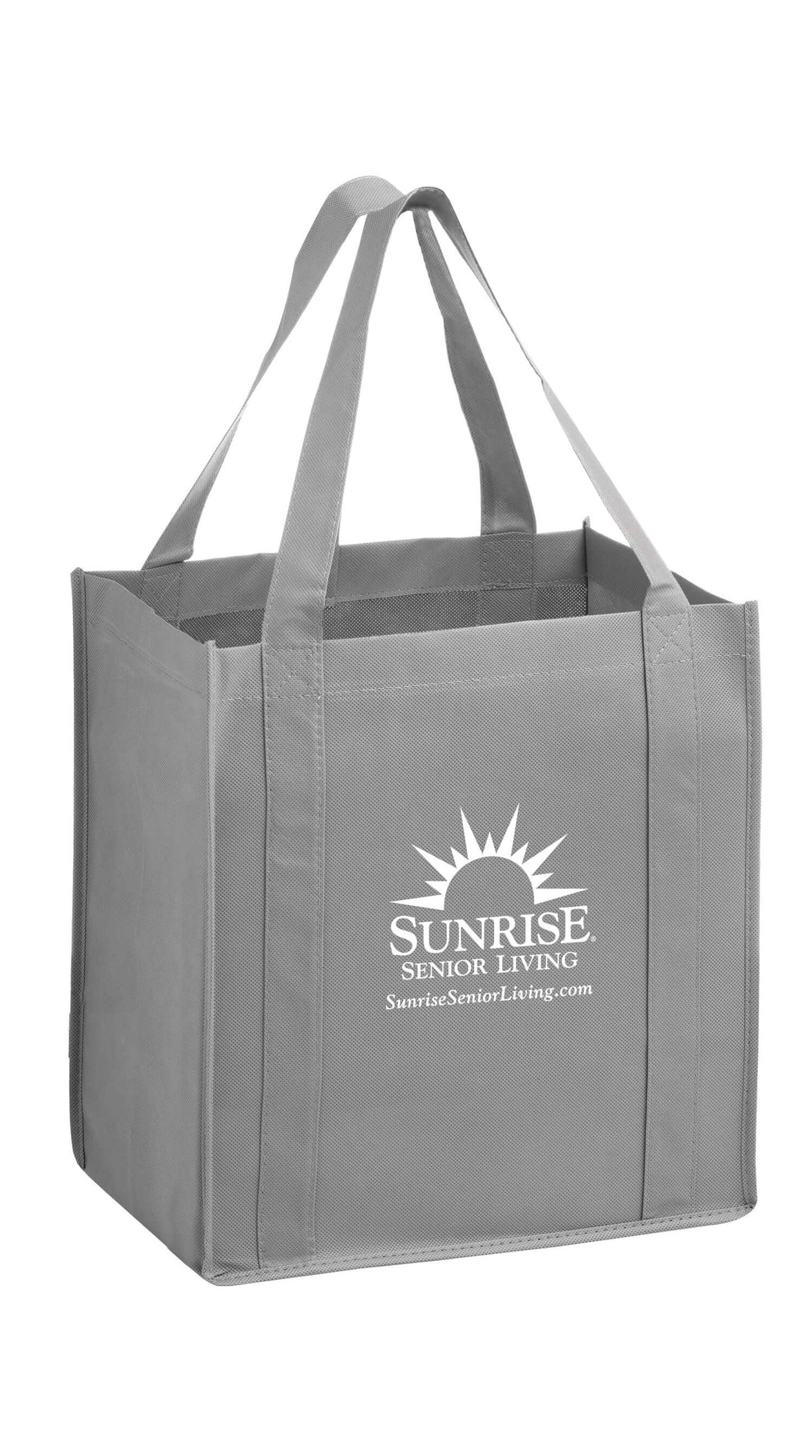 Wholesale HEAVY DUTY NON-WOVEN GROCERY TOTE BAG WITH POLY BOARD INSERT - Y2KG12813