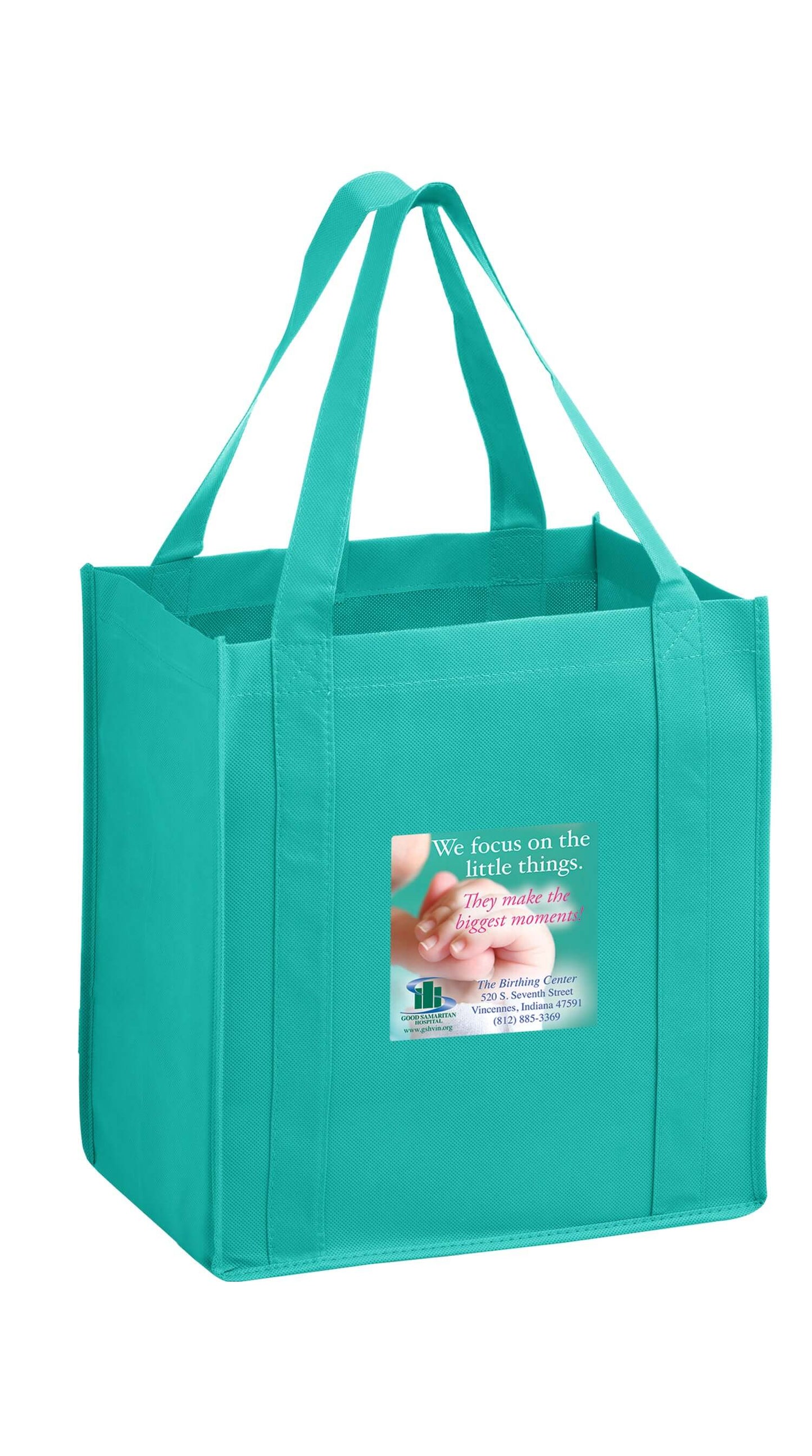 Wholesale HEAVY DUTY NON-WOVEN GROCERY TOTE BAG WITH POLY BOARD INSERT - Y2KG12813