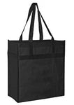 Wholesale Heavy-Duty Non-Woven Grocery Shopping Bags with Poly Board Insert (Y2KL13714)
