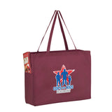 Wholesale NON-WOVEN OVER-THE-SHOULDER TOTE BAG WITH SIDE POCKETS - Y2KP16612
