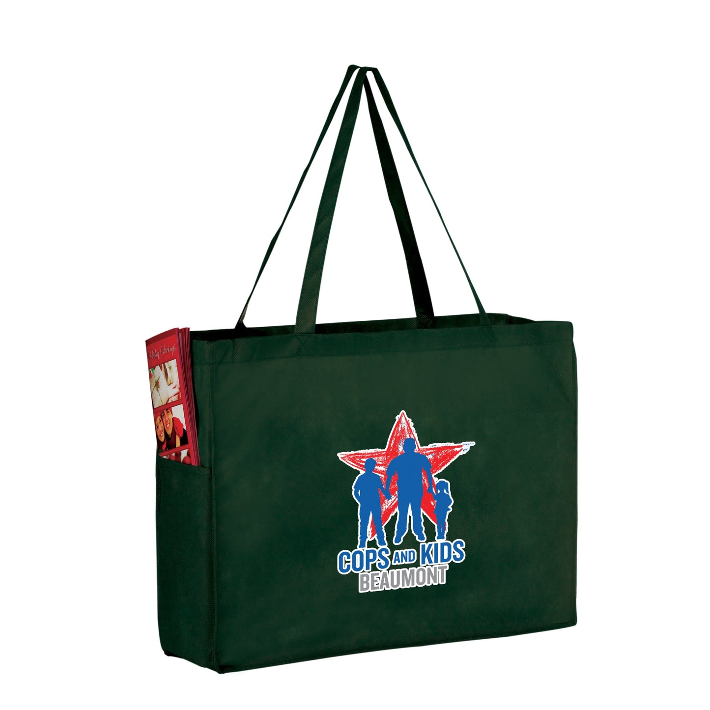 Wholesale NON-WOVEN OVER-THE-SHOULDER TOTE BAG WITH SIDE POCKETS - Y2KP16612