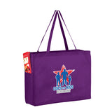 Wholesale NON-WOVEN OVER-THE-SHOULDER TOTE BAG WITH SIDE POCKETS - Y2KP16612
