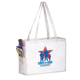 Wholesale NON-WOVEN OVER-THE-SHOULDER TOTE BAG WITH SIDE POCKETS - Y2KP16612